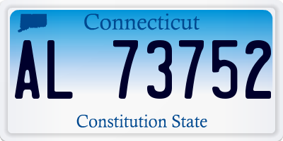 CT license plate AL73752