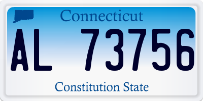 CT license plate AL73756