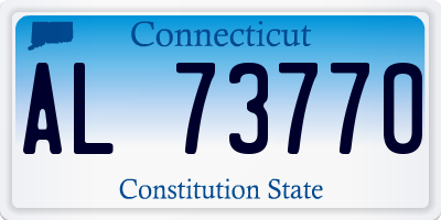 CT license plate AL73770