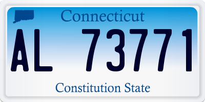 CT license plate AL73771