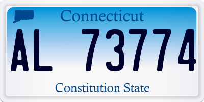 CT license plate AL73774