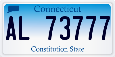CT license plate AL73777