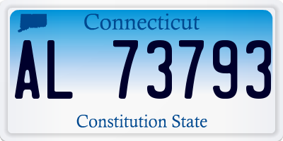 CT license plate AL73793