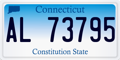 CT license plate AL73795