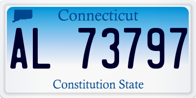 CT license plate AL73797