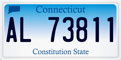 CT license plate AL73811