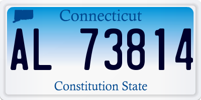 CT license plate AL73814