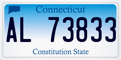 CT license plate AL73833