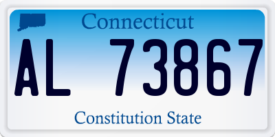 CT license plate AL73867