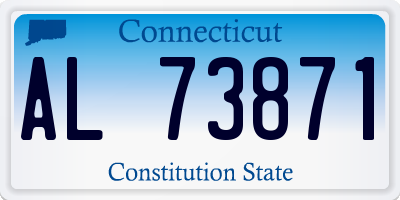 CT license plate AL73871