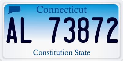 CT license plate AL73872