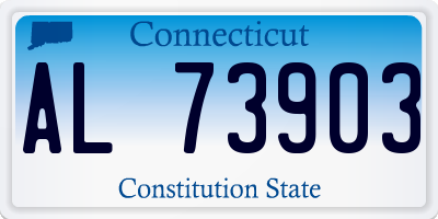 CT license plate AL73903