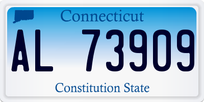 CT license plate AL73909