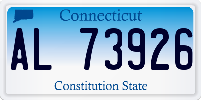 CT license plate AL73926