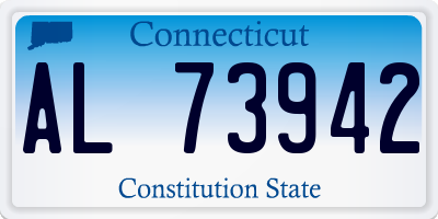 CT license plate AL73942