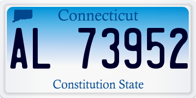 CT license plate AL73952