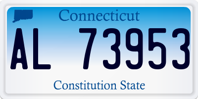 CT license plate AL73953