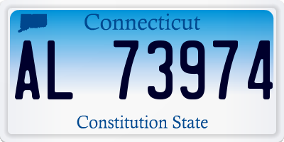 CT license plate AL73974