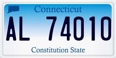 CT license plate AL74010