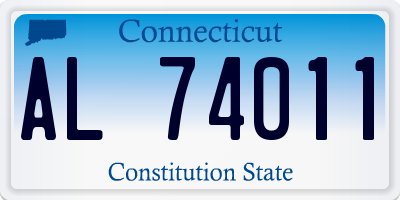 CT license plate AL74011