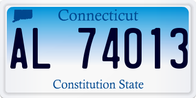 CT license plate AL74013