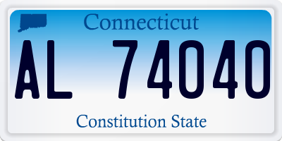 CT license plate AL74040