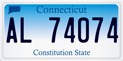 CT license plate AL74074