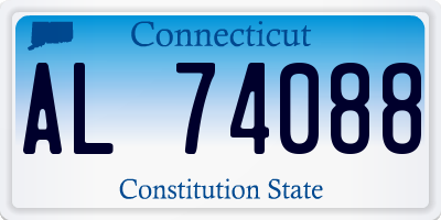 CT license plate AL74088