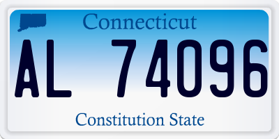 CT license plate AL74096