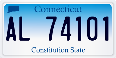 CT license plate AL74101