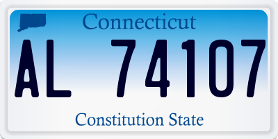 CT license plate AL74107