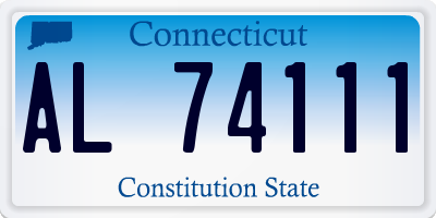 CT license plate AL74111
