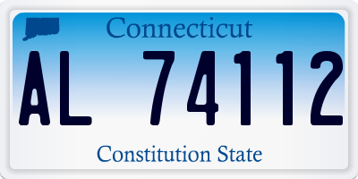 CT license plate AL74112