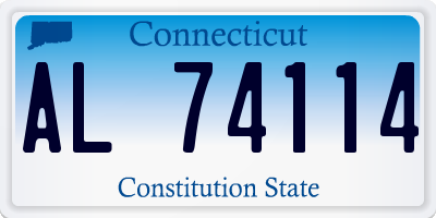 CT license plate AL74114