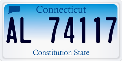 CT license plate AL74117