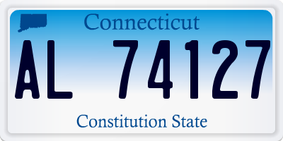 CT license plate AL74127