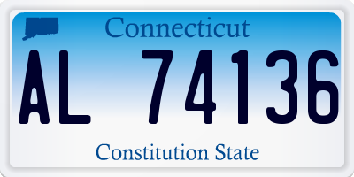 CT license plate AL74136