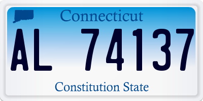 CT license plate AL74137