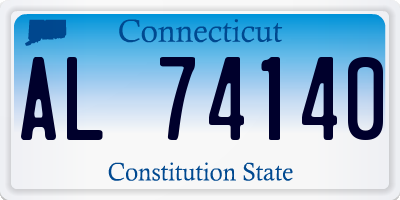 CT license plate AL74140