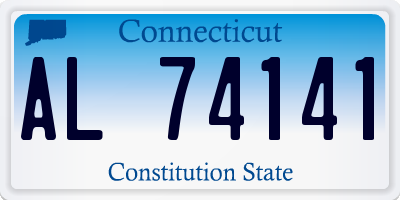 CT license plate AL74141