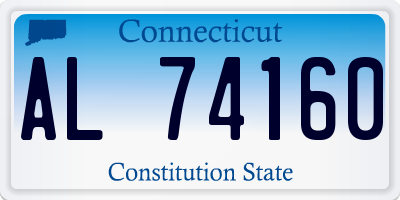 CT license plate AL74160
