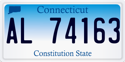 CT license plate AL74163