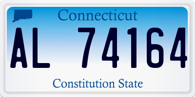 CT license plate AL74164