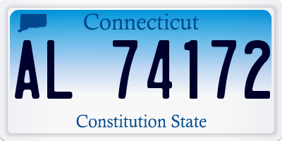 CT license plate AL74172