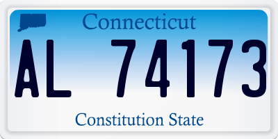 CT license plate AL74173