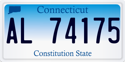 CT license plate AL74175