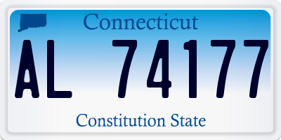 CT license plate AL74177