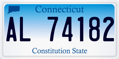 CT license plate AL74182