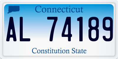 CT license plate AL74189