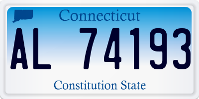 CT license plate AL74193